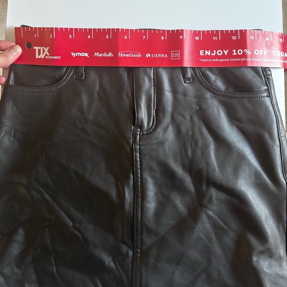 Black Abercrombie Kids Faux Leather Skirt - Picture 6 of 7